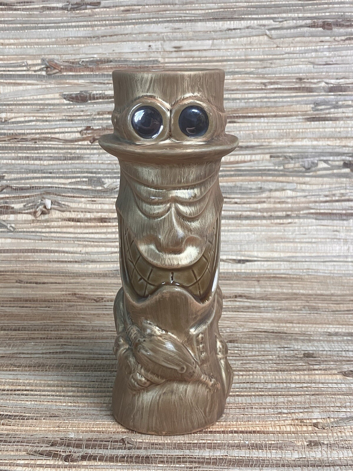 Kog Steampunk Tiki Mug Tiki Farm 2013 Daniel By Liquid Lowbrow Gold Glazed