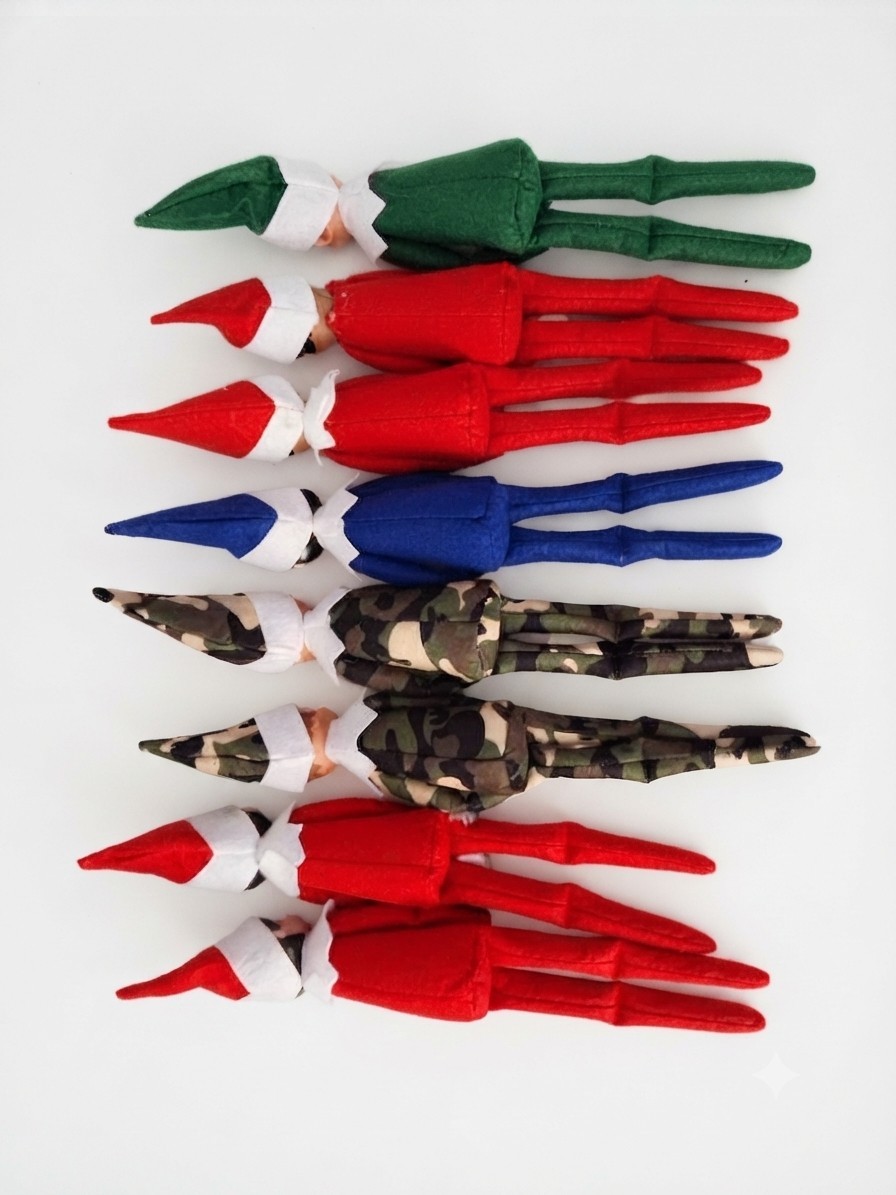 Red Brown Eyed Boy Elf Christmas Elf For The Shelf