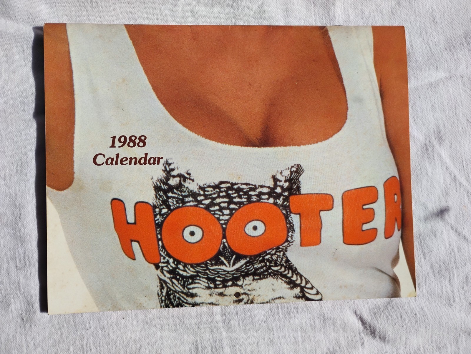 Hooters 1988 Original Wall Calendar with Signatures