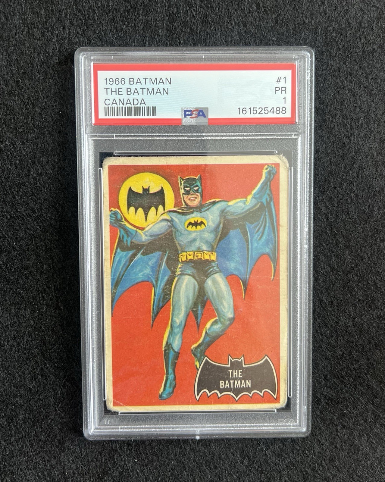 1966 Topps Batman Canada O-Pee-Chee #1 The Batman PSA 1- New Grade Rookie