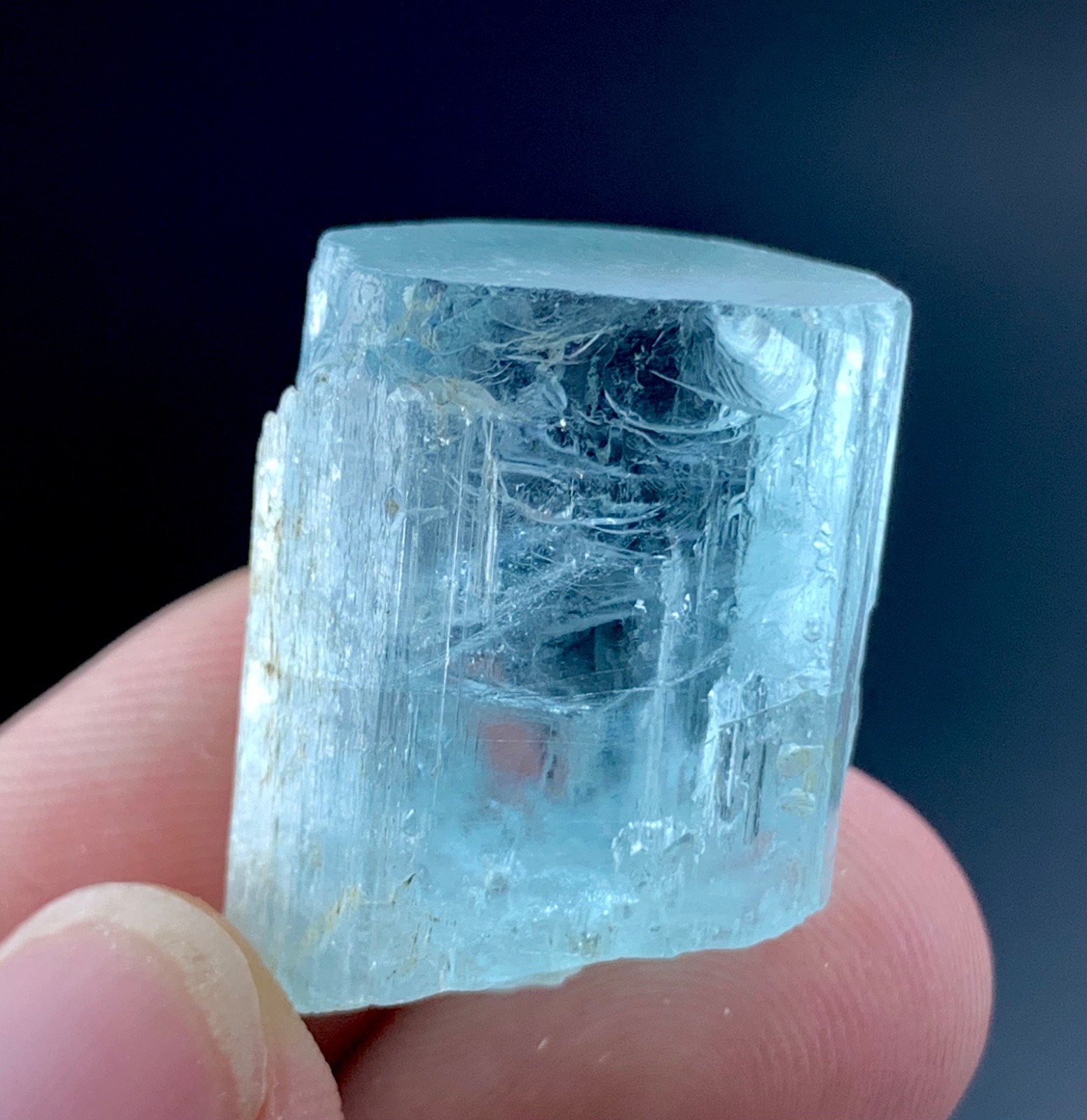 Natural Aesthetic Terminated Aquamarine Crystal From Pakistan (60 carats)