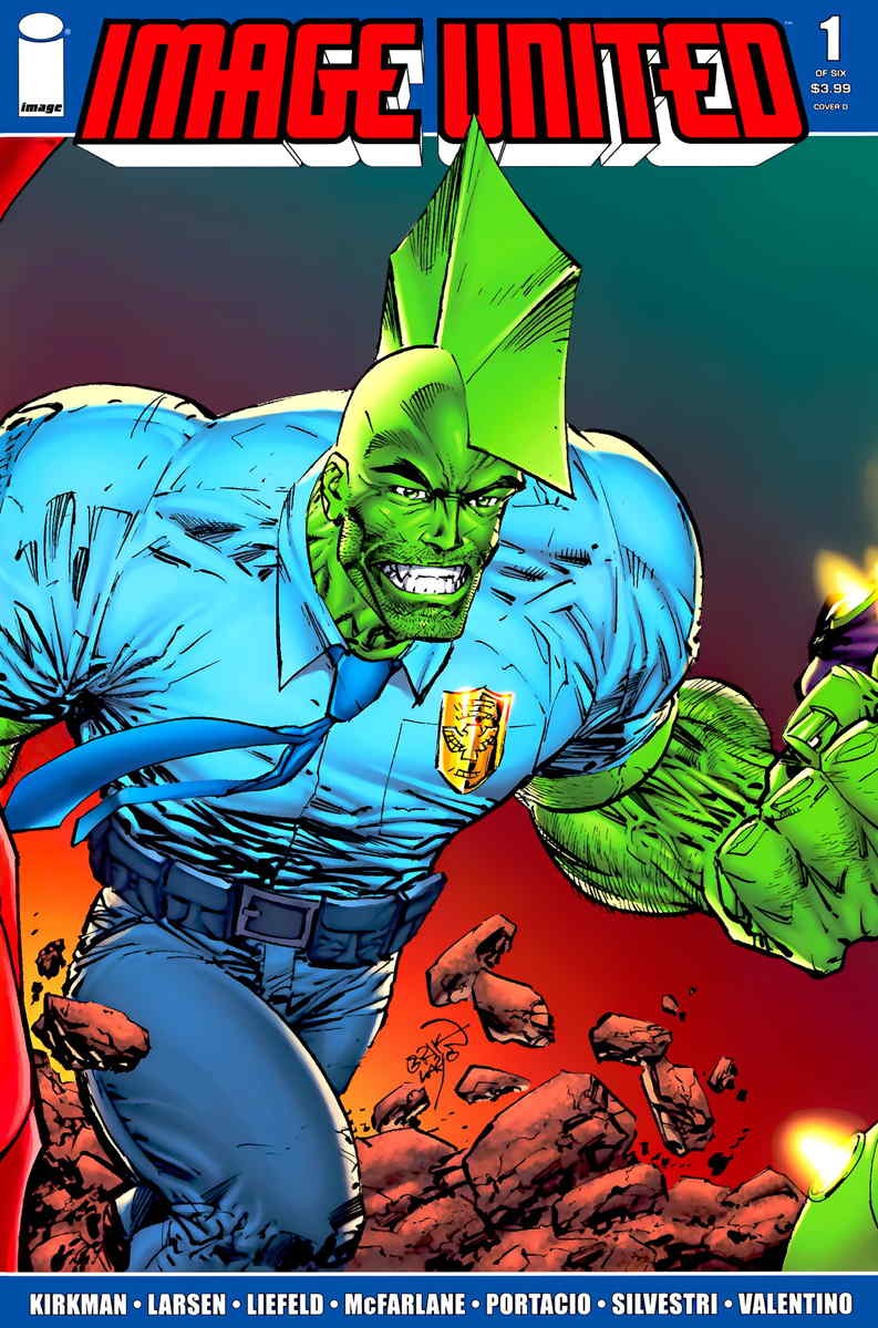 Image United #1D VF/NM; Image | Erik Larsen Variant Savage Dragon - w/Bag+Board
