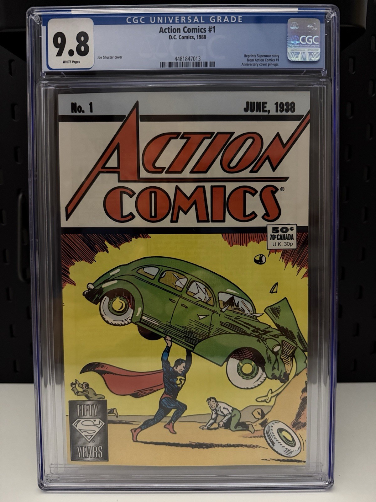 Action Comics #1 1988 50th Anniversary Superman Reprint DC Comics CGC 9.8 🔥