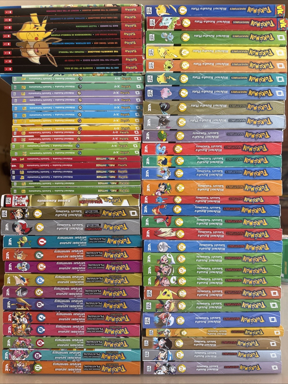 Large Lot 69 Pokemon Adventures Books VizKids Scholastic Good -Great Condition