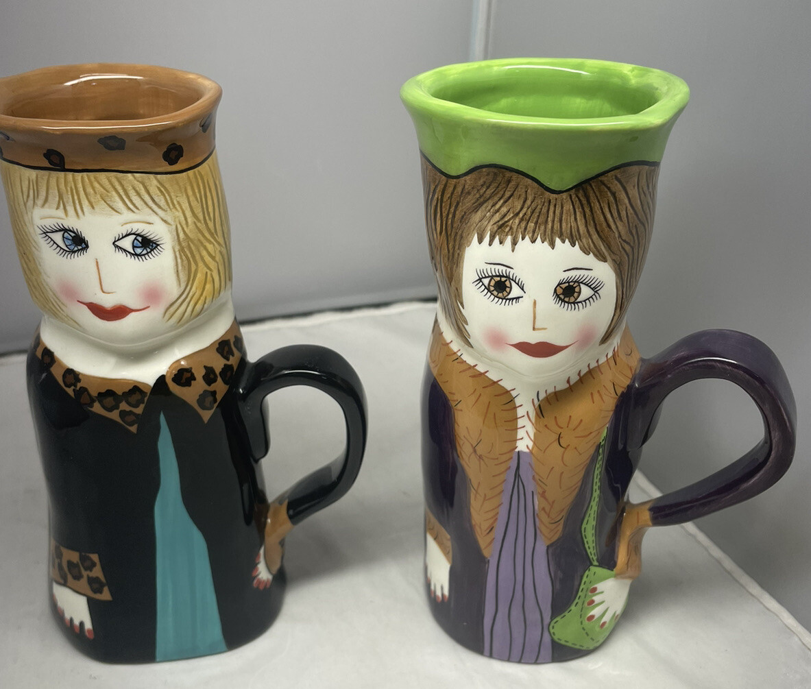 Susan Paley Bella Casa Vases By Ganz- Jenny Java Lucy Latte Lot Of 2