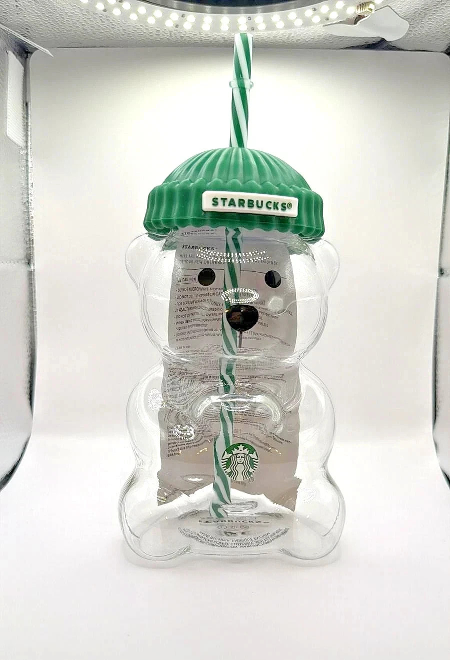 2025 Glass Starbucks Bearista Bear Cold Cup Holiday Limited Edition New