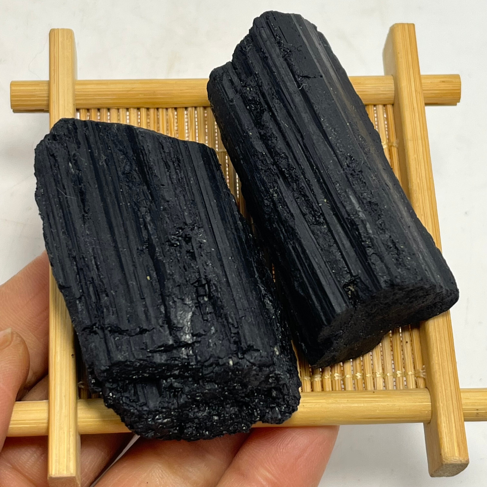 141g ram Black Tourmaline Crystal Natural stone Mineral from Pakistan