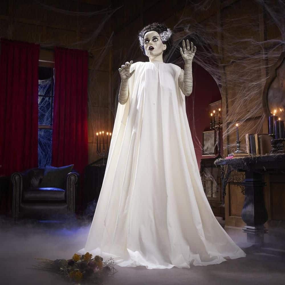 Bride Of Frankenstein 6 FT Animated LED Halloween Decoration Spooky Yard Decor
