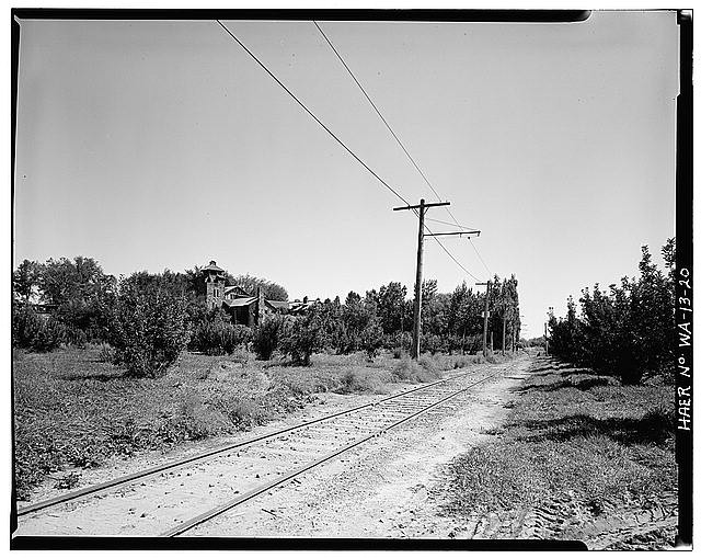 Yakima Valley WA Congdon Castle Wiley City Line 1910s Railroad Tracks