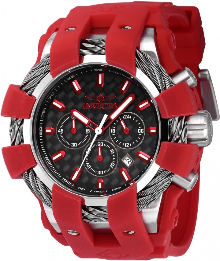 Invicta Bolt 40263 Men's Red Chronograph Sports Watch Quartz Strap