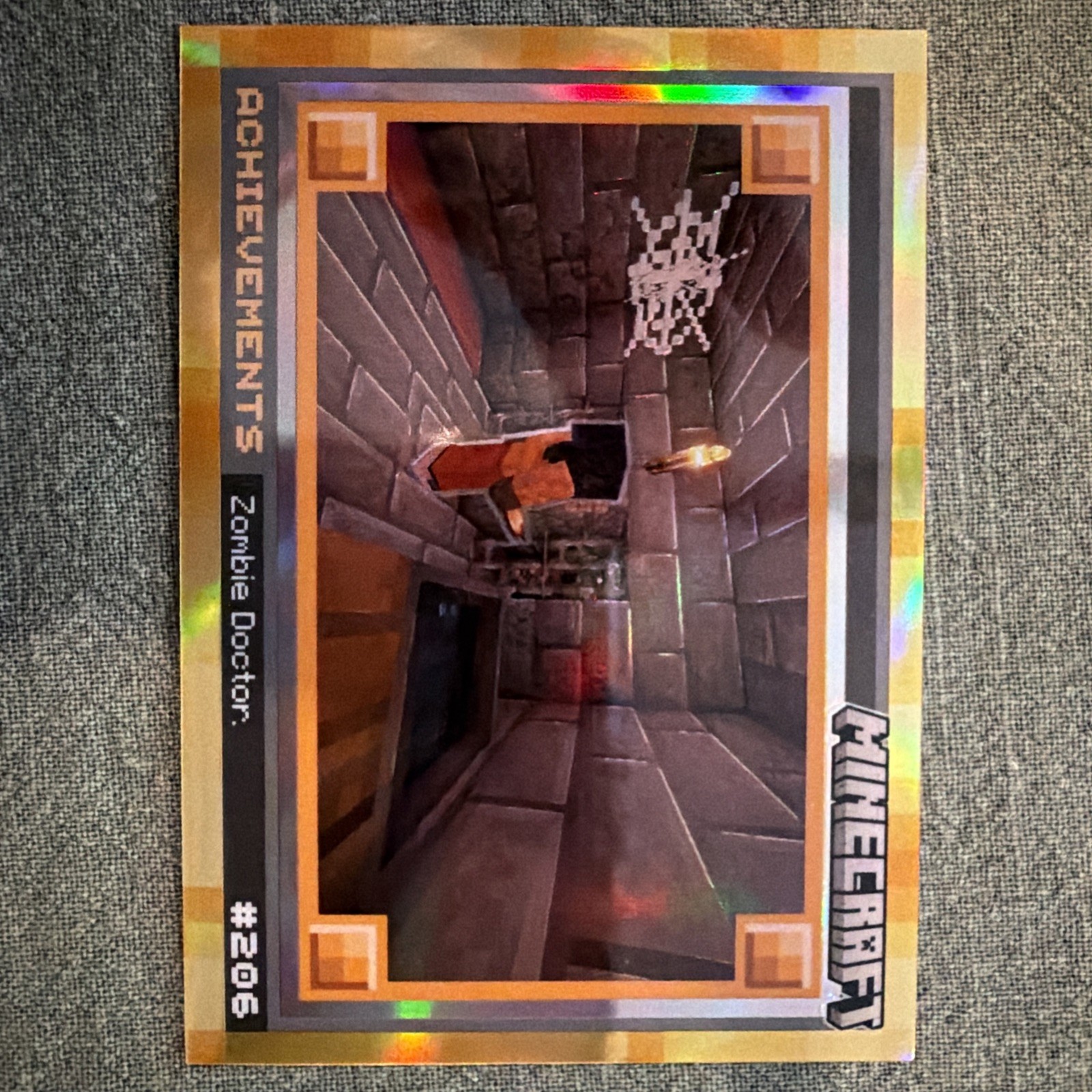 2024 Panini Minecraft #206 Zombie Doctor Gold Holofoil #28/49