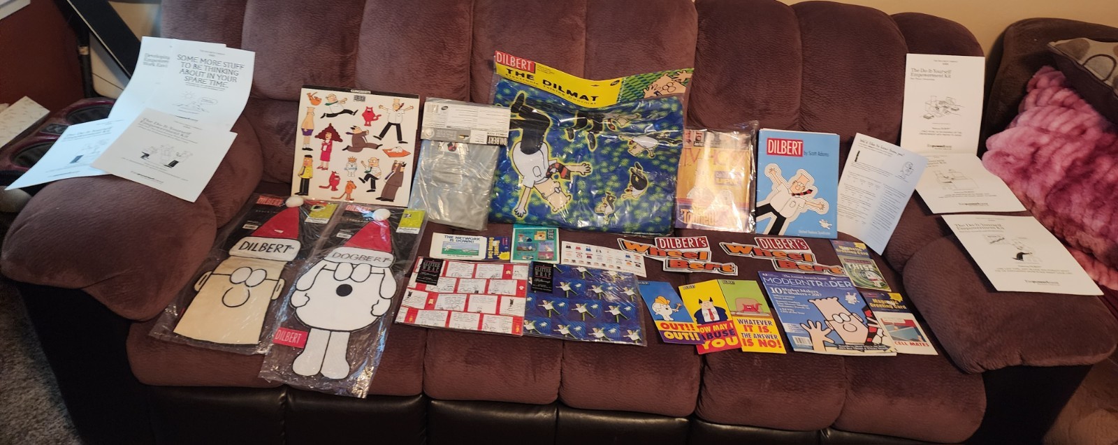 Huge DILBERT Cartoon Lot New, NOS, 28 Items Total Sealed