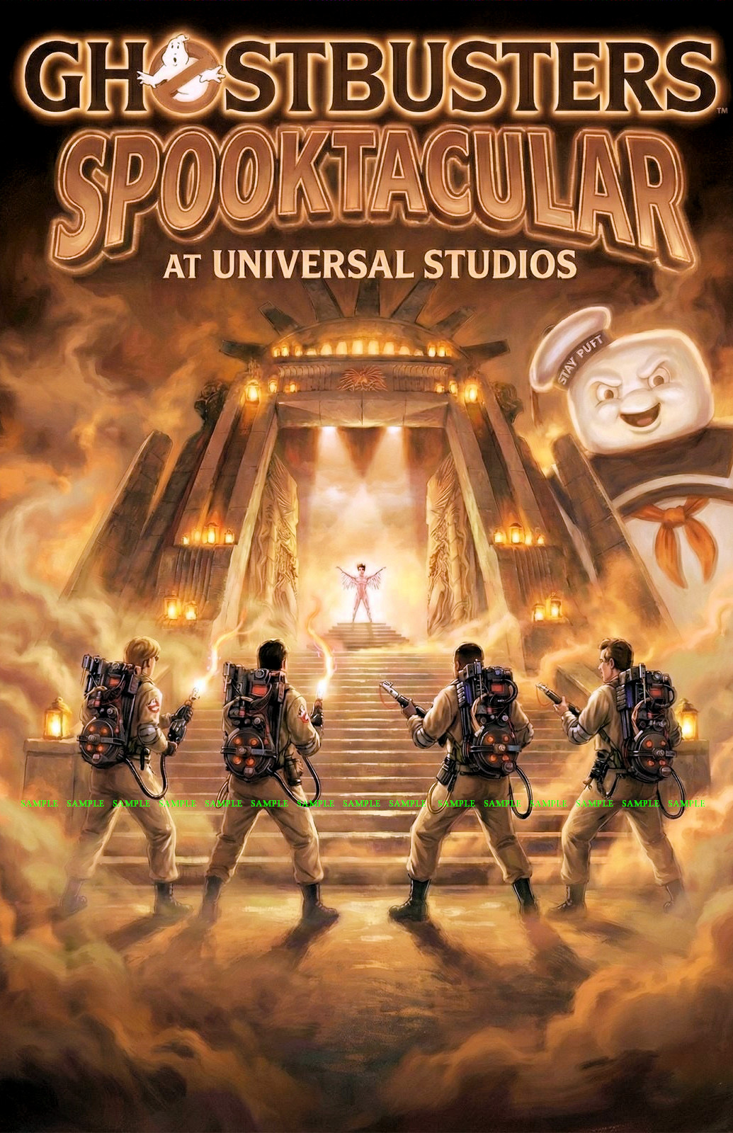 Universal Studios Ghostbusters Spooktacular Florida Stay Puft 11 x 17 Poster