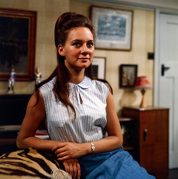 Actress Francesca Annis Posed On The Set Of The Television 1964 OLD PHOTO
