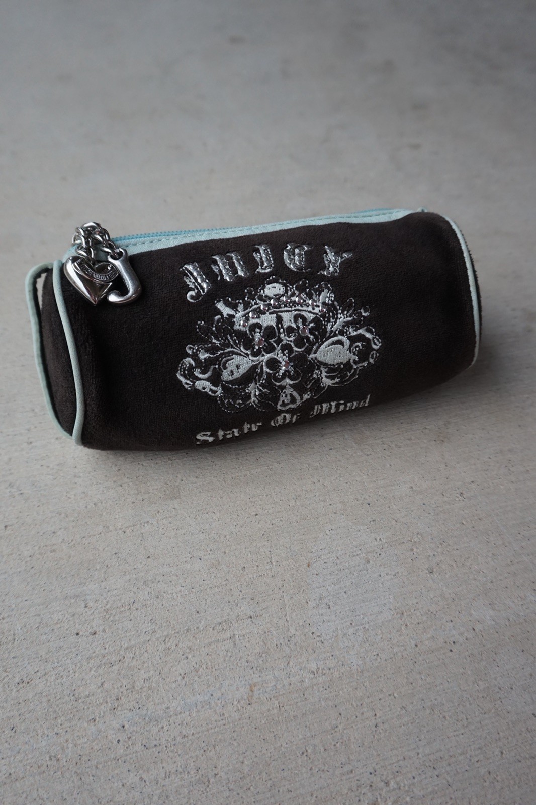 Rare Y2K Juicy Couture Barrel Makeup Bag
