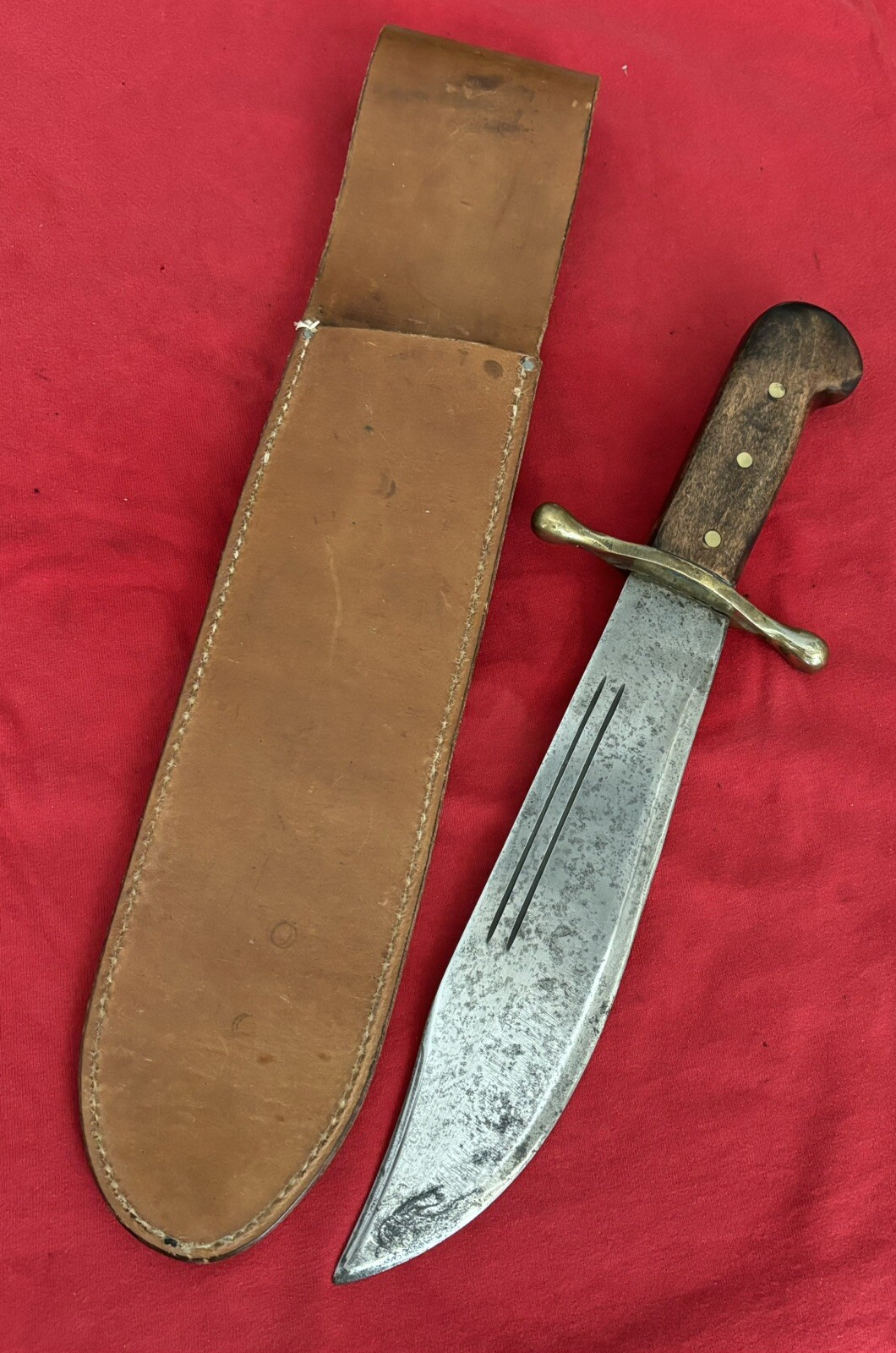 WW2 AUSTRALIA V44 - NEW WOOD GRIP & CUSTOM SHEATH - PROOF MARK ON CROSS GUARD