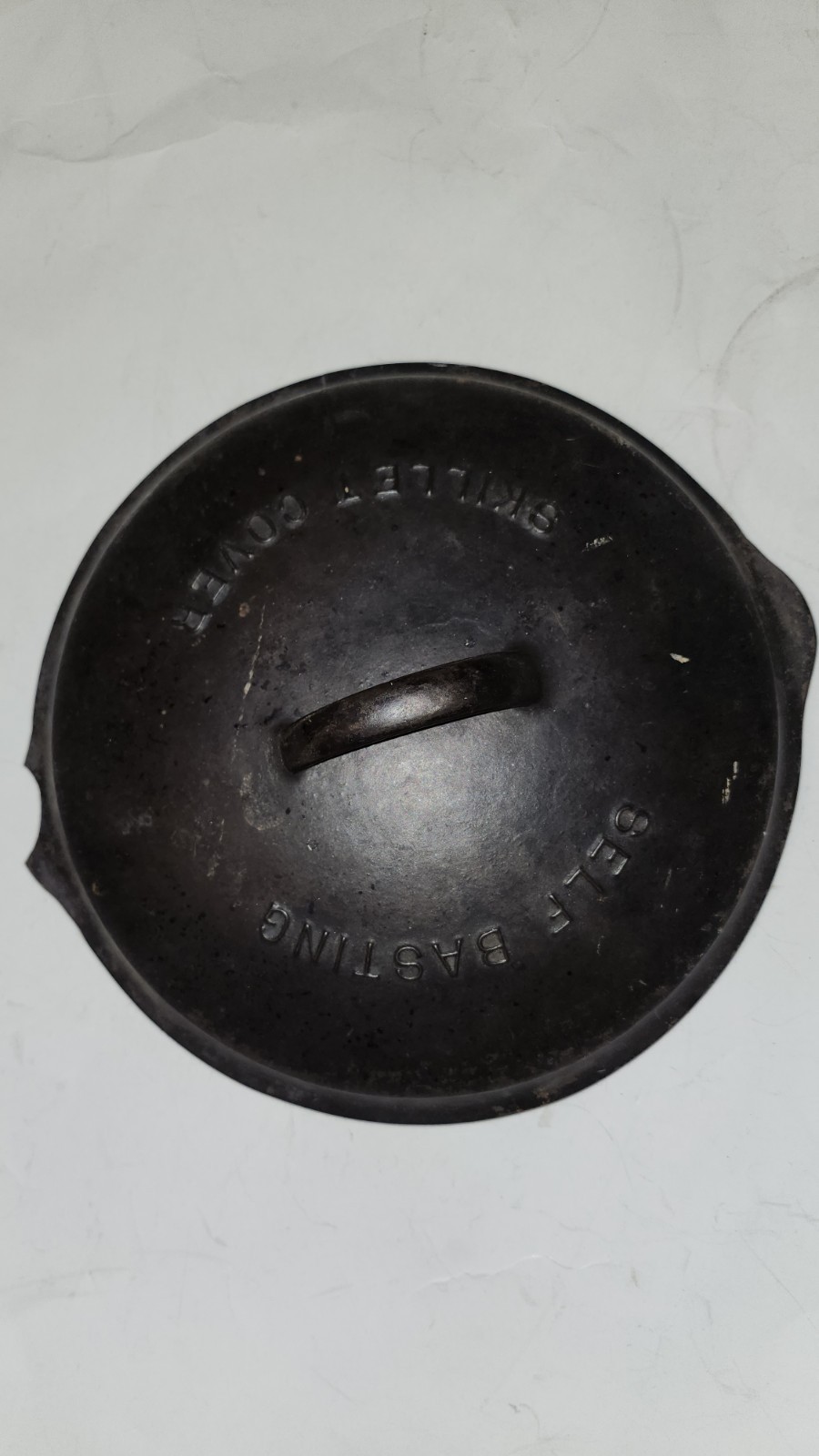 Broken Antique Drip Drop 9 Skillet Cover LID Cast Iron Self Basting Chipped