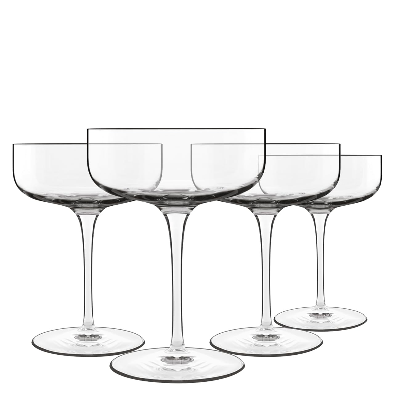 Luigi Bormioli Sublime Champagne Glasses 10.25 oz Set of 4 Clear