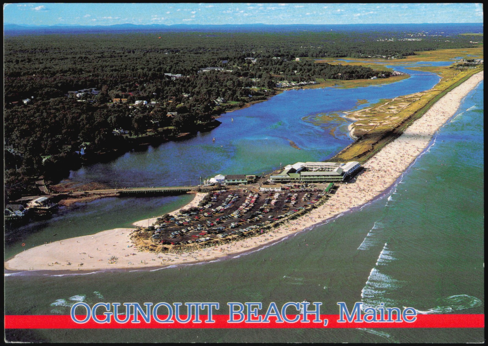Jim Abts Ogunquit, Maine ME Aerial View of Ogunquit Beach Vintage Postcard