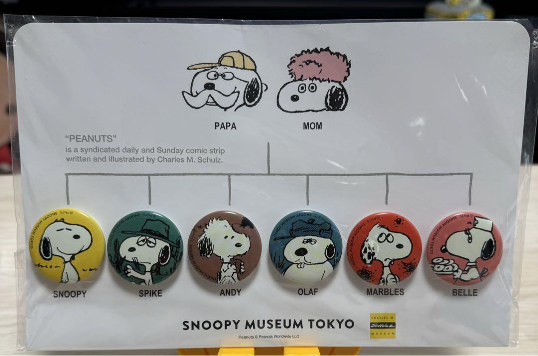 Snoopy Museum Can Badge Set