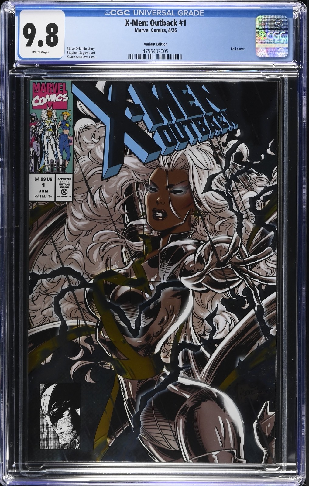 X-Men: Outback #1B Foil - 2026 - CGC 9.8 - Kaare Andrews