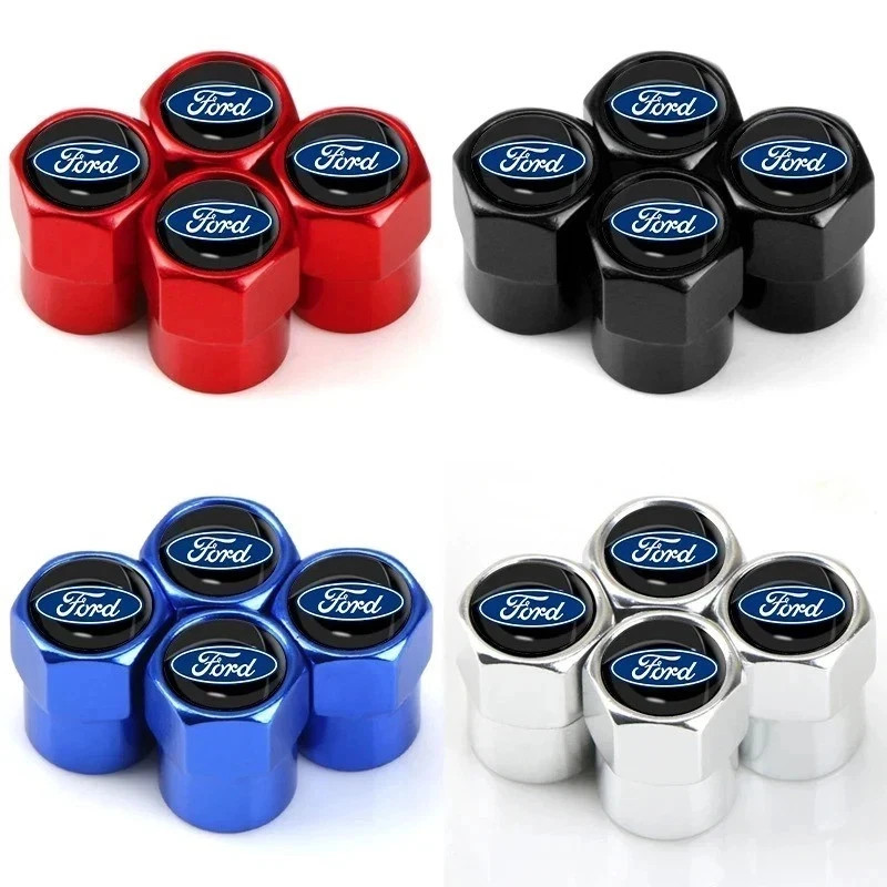 4 Tire Valve Stem Caps For Truck Car Universal Fitting