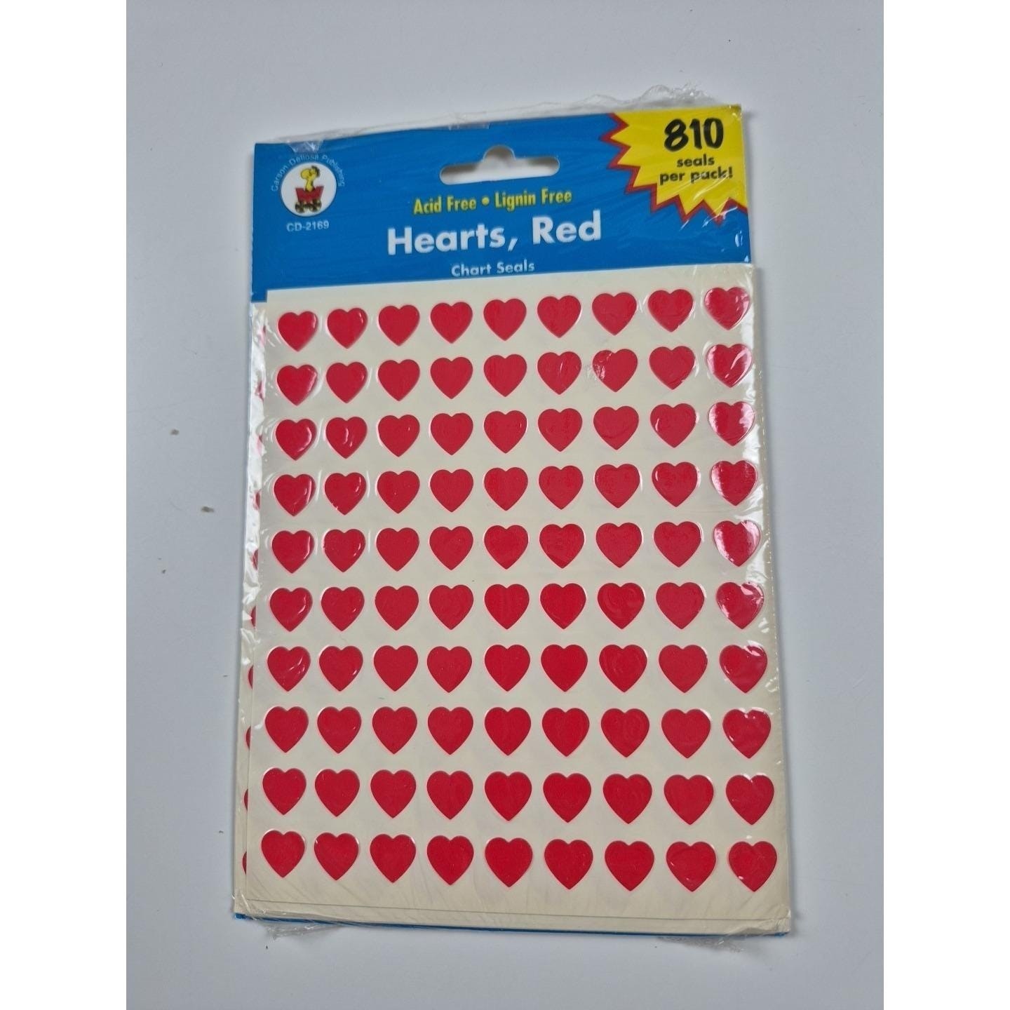 Vintage Carson-Dellosa Heart Valentine Stickers/Chart Seals 810 Total NIP Vintage Carson-Dellosa Heart Valentine Stickers/Chart Seals 810 Total NIP