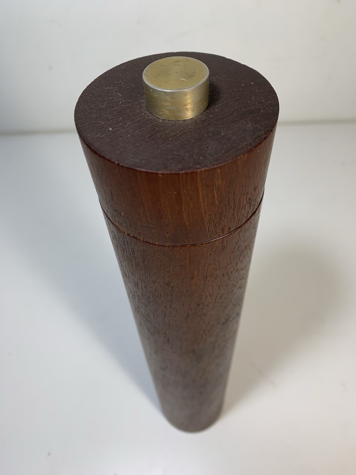 Large 14” Vintage MCM Danish Teak Wood Pepper Mill Peppermill Grinder Denmark