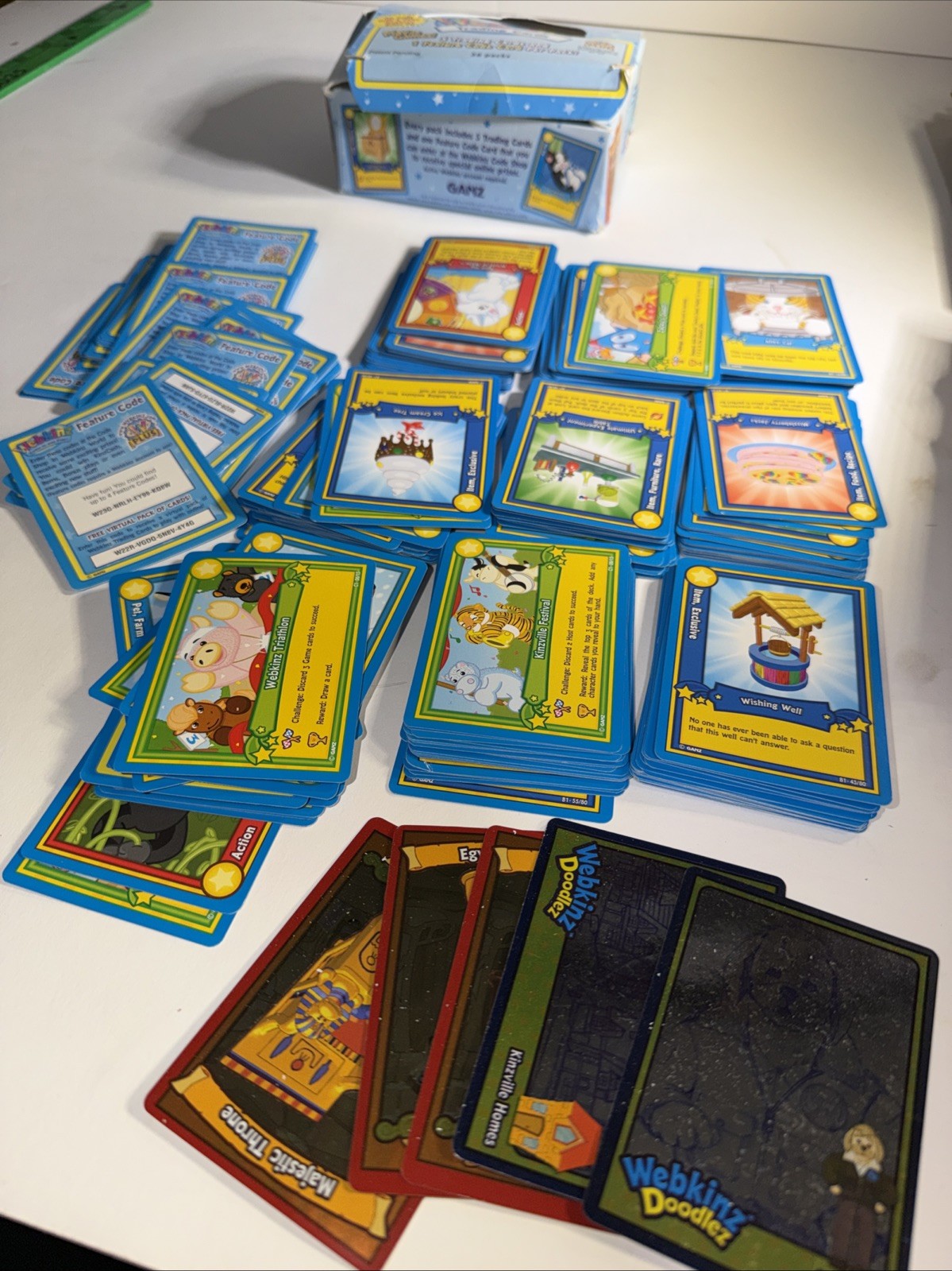 Vintage Webkinz Playing Card Lot  Of Over 200 Cards  1st Series