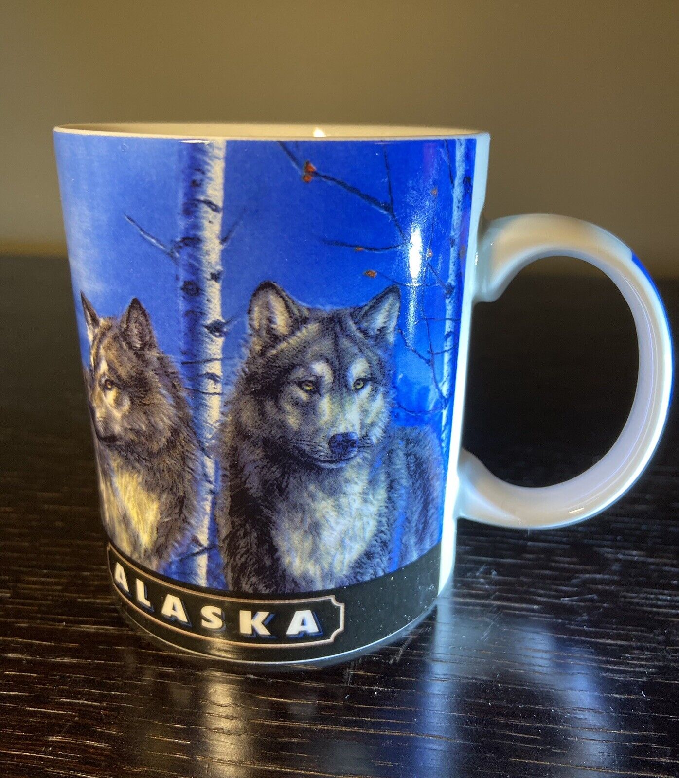 Alaska Ace U.S.A Coffee Mug Wolves 