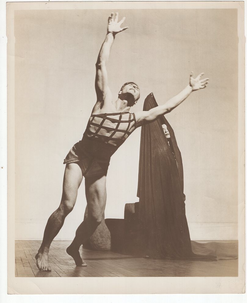 Martha Graham Erick Hawkins Cave Heart Dance Set Isamu Noguchi c1940s Photo