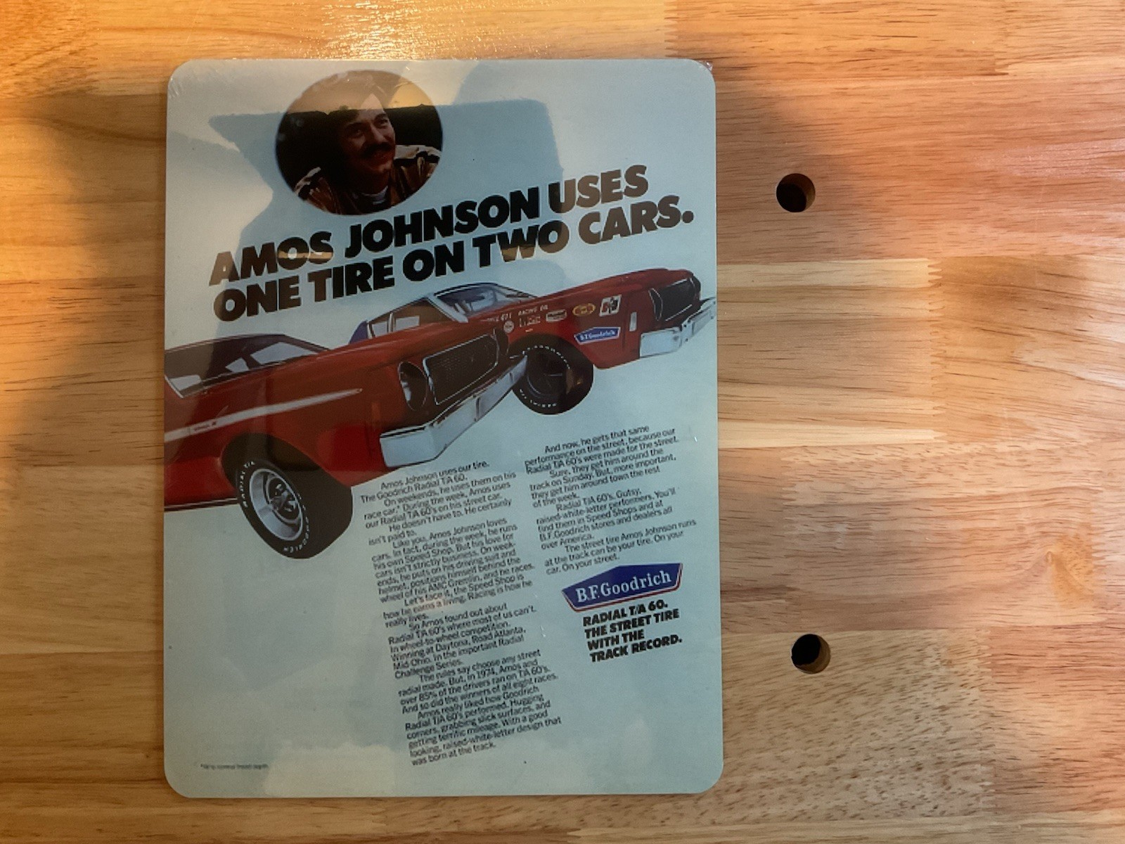 AMC Gremlin BFG T/A Magazine Advertisement Custom Print on Aluminum Garage Art