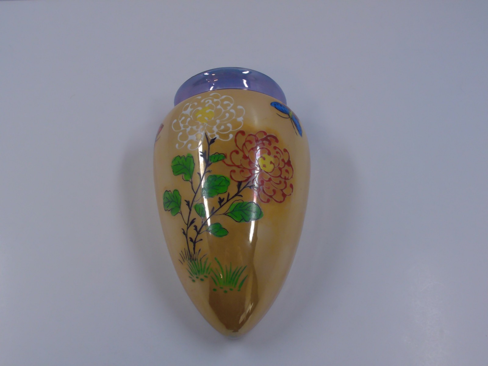 Wall Pocket Vase Lusterware Vintage Japan T&T TT Floral 7\