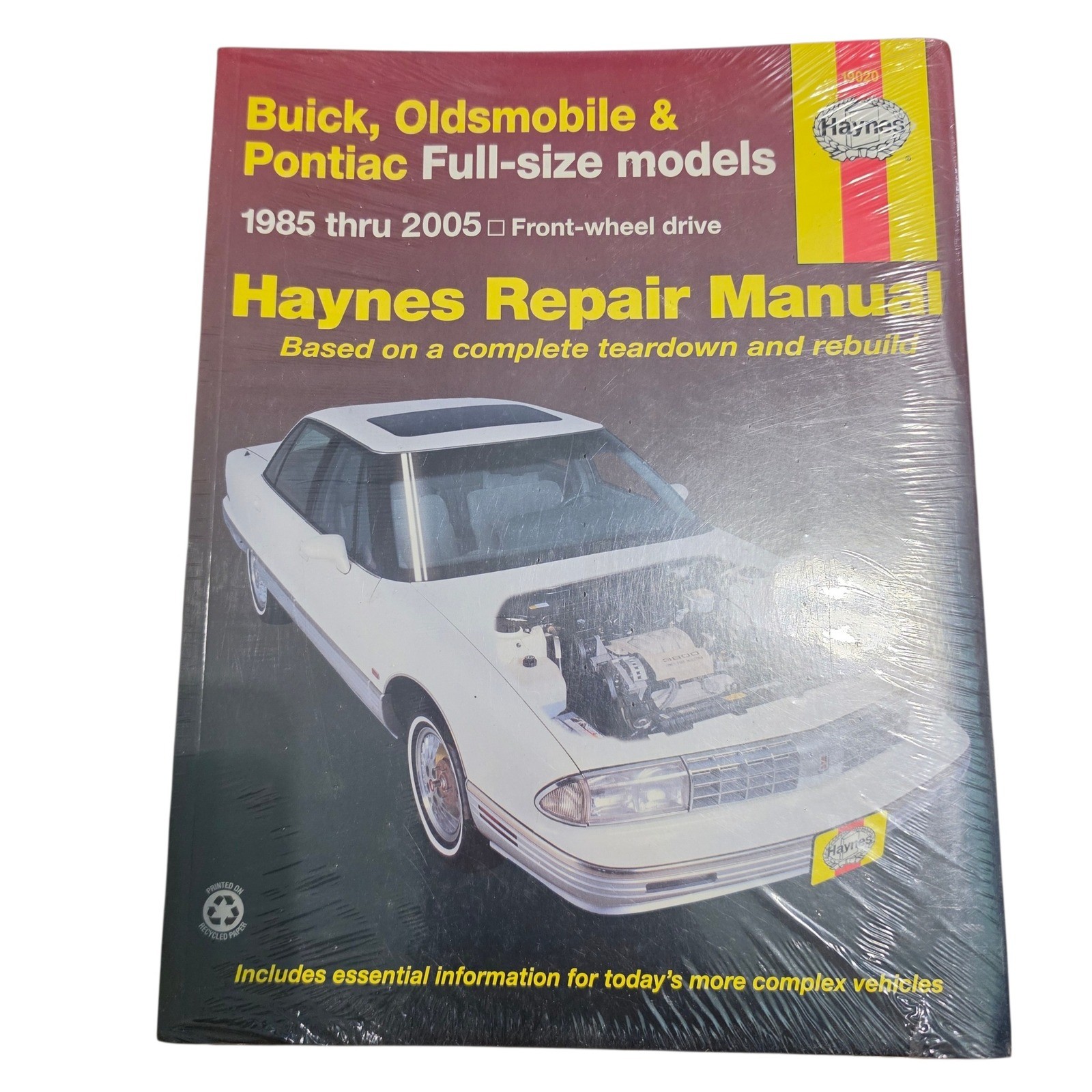 Haynes Repair Manual Buick Oldsmobile Pontiac 1985-2005 Full-Size FWD 19020 New