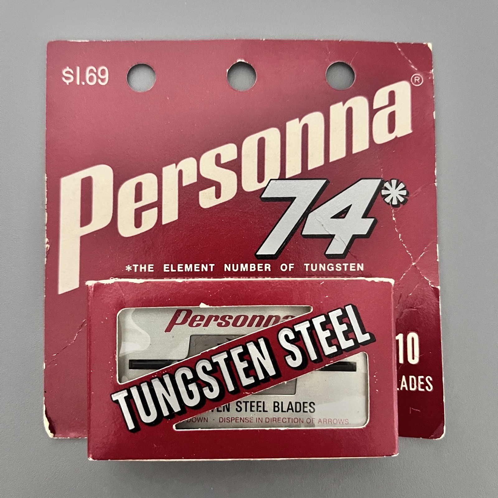 Vintage Personna 74 Tungsten Steel Razor Blades 10 Pack New Old Stock