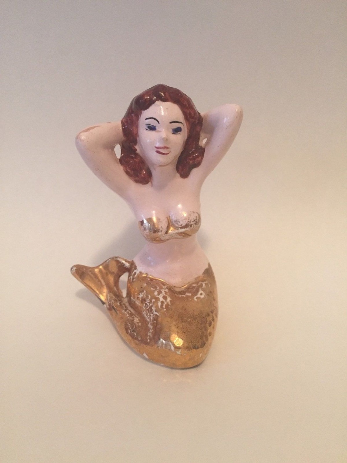 Vintage ceramic mermaid