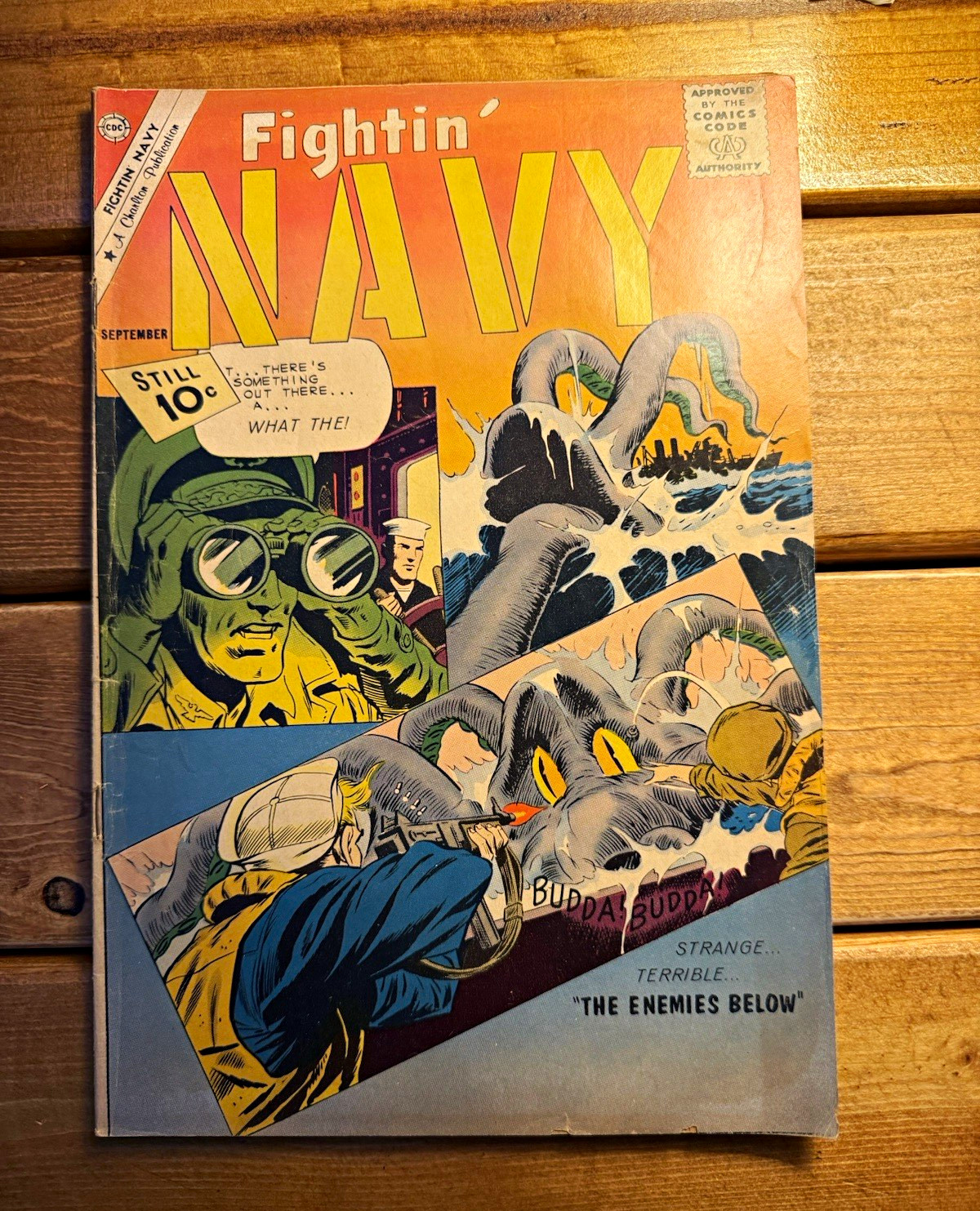 Charlton Comics Fightin' Navy #10 Golden Age Color English Bob Powell