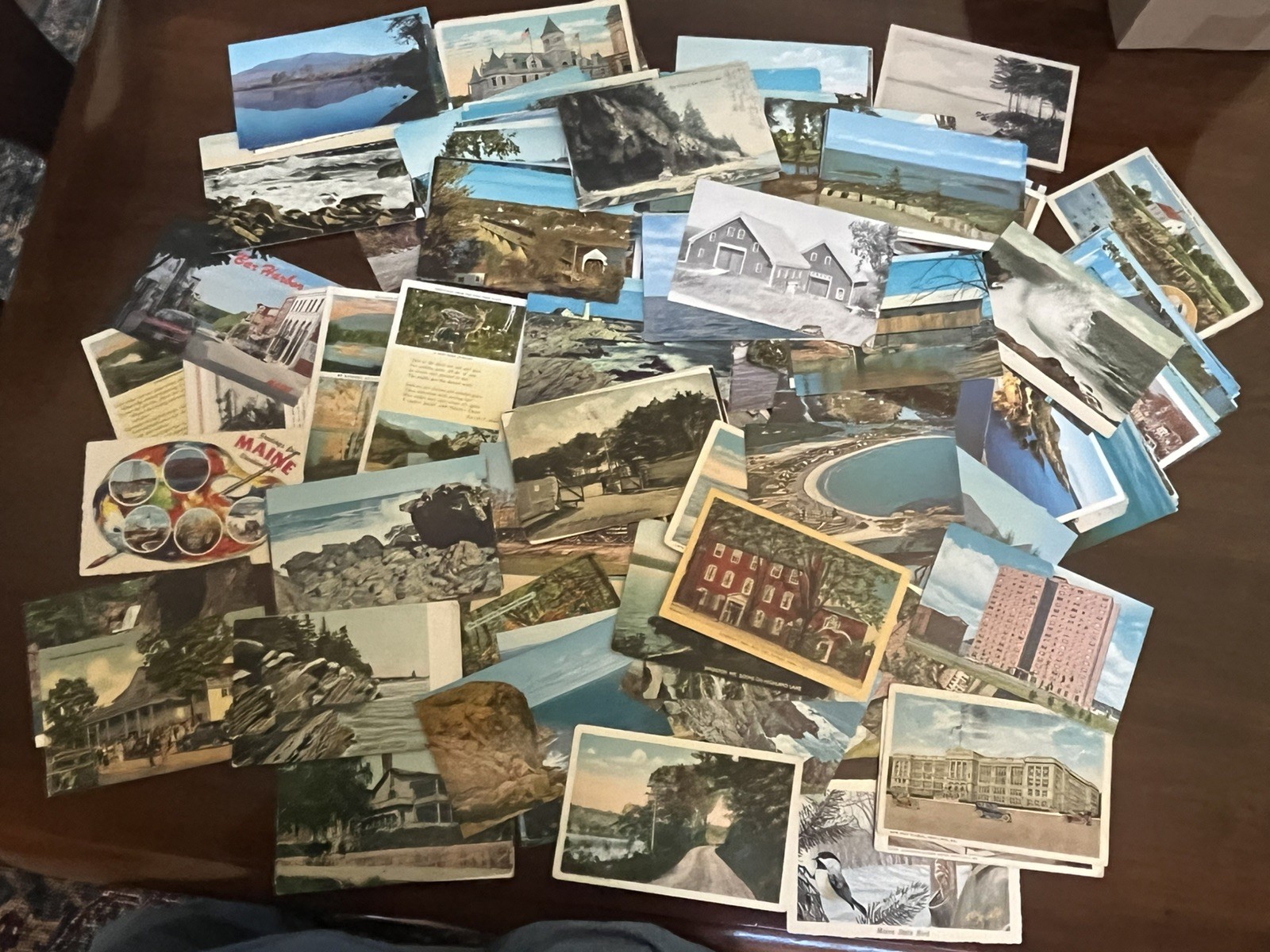 200 Vintage Postcards Posted/Unposted/Linen/Nonlinen Lighthouses Maine Landmarks