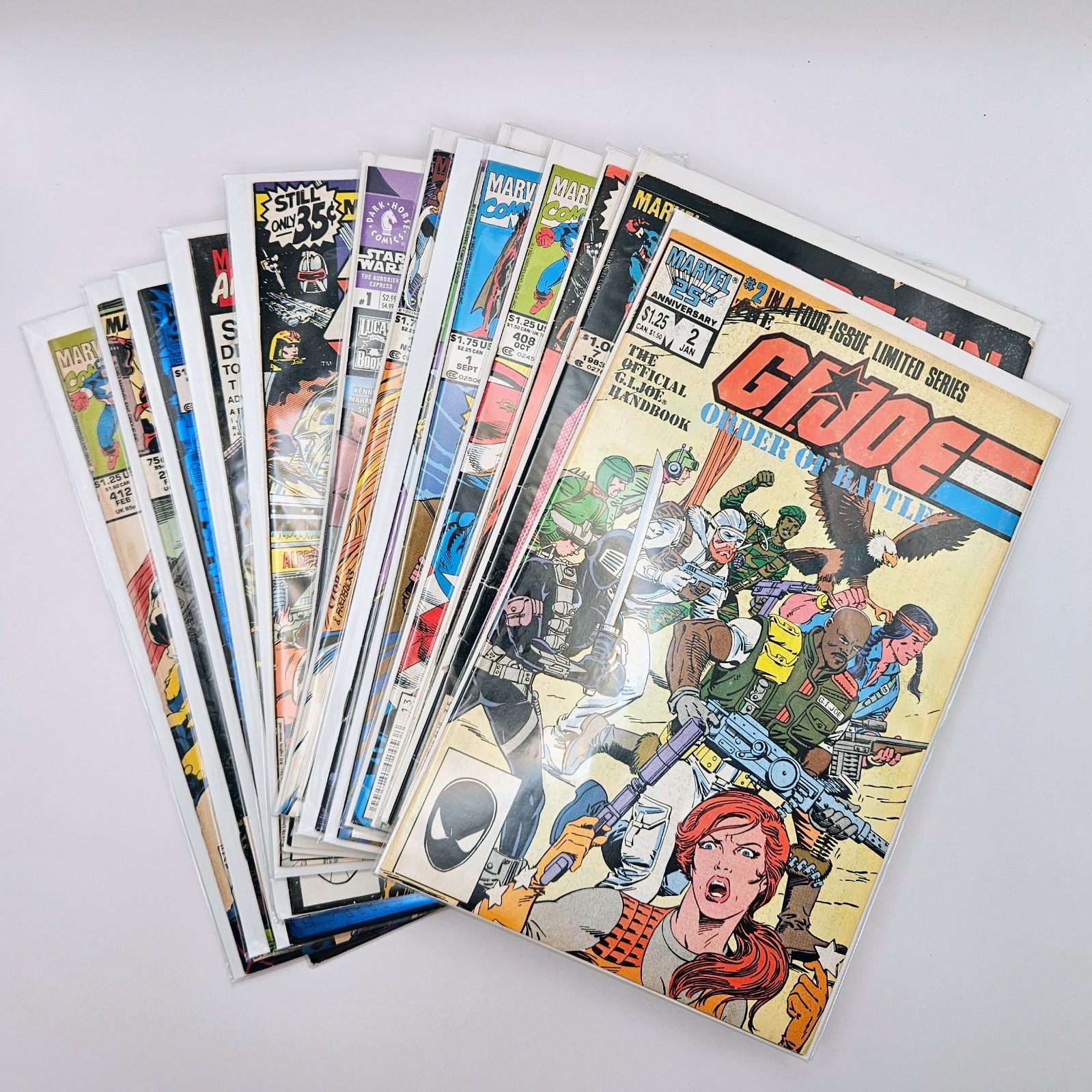 Marvel Comics Lot of 15 Mixed Issues 1980s 1990s 2000s Bagged Boarded Reader
