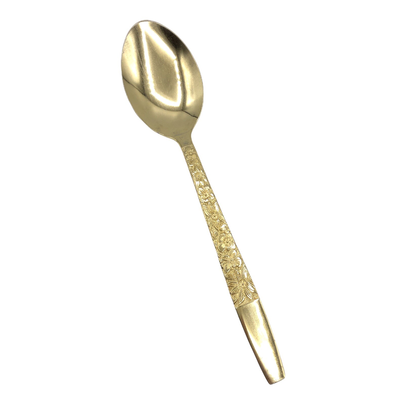 Vintage Marbella Stainless Present Gold Soup Spoon. 1992-1994. Korea. Vintage Marbella Stainless Present Gold Soup Spoon. 1992-1994. Korea.