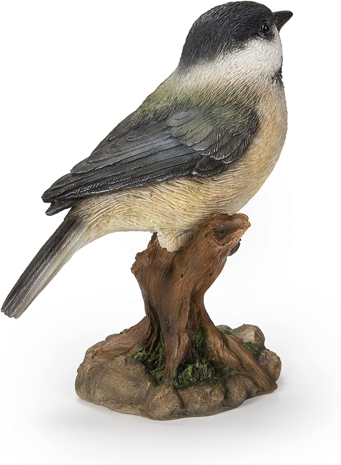 Various Bird on Stump Statues (Chickadee), Multi Colors