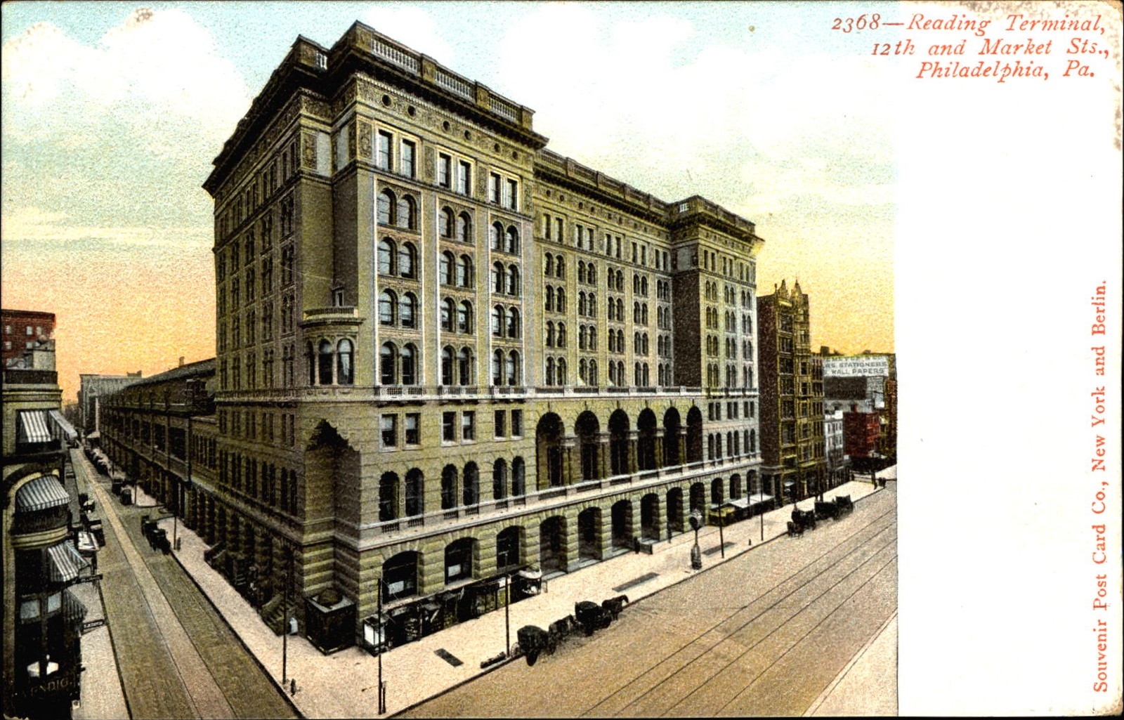 Reading Terminal ~12th and Market Streets~ Philadelphia Pennsylvania ~ UDB c1905