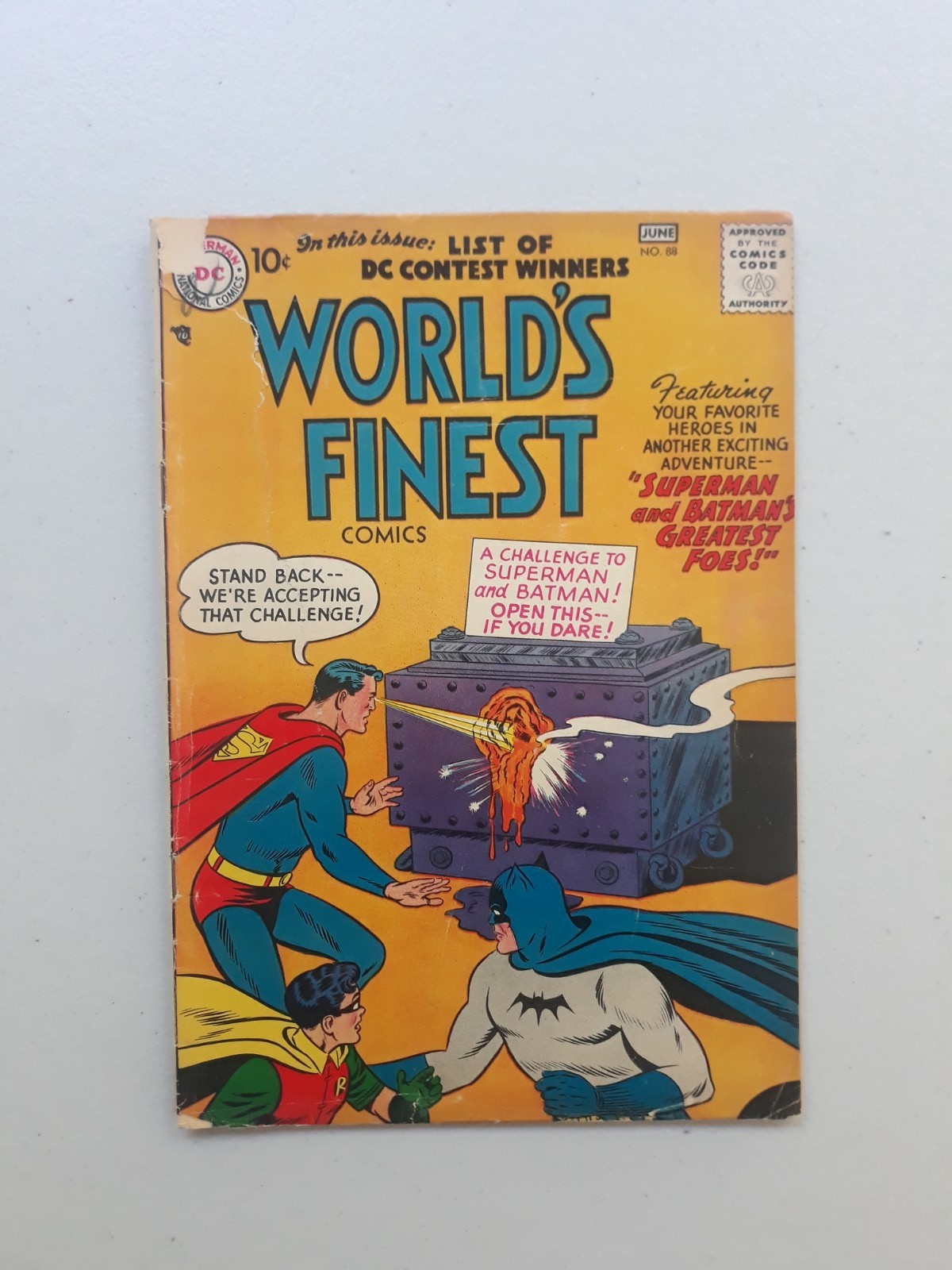 World's Finest Comics 88 DC 1957, Silver Age Superman, Batman 