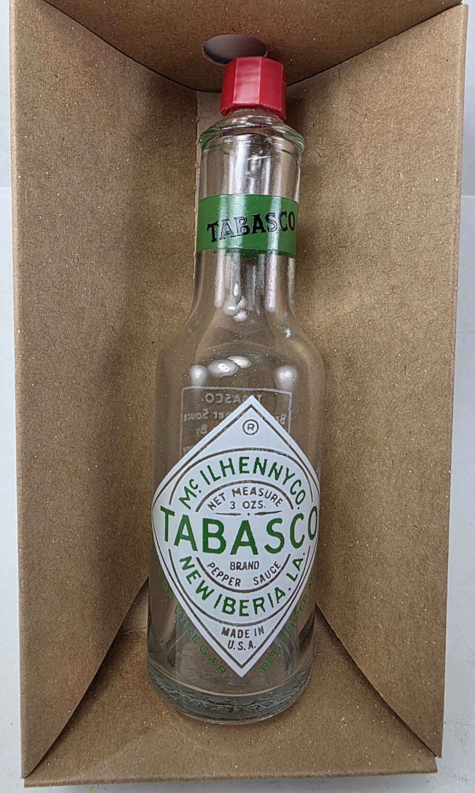 Vintage Tabasco Military Issued Limited Edition Bottle. In Original Box/ COA