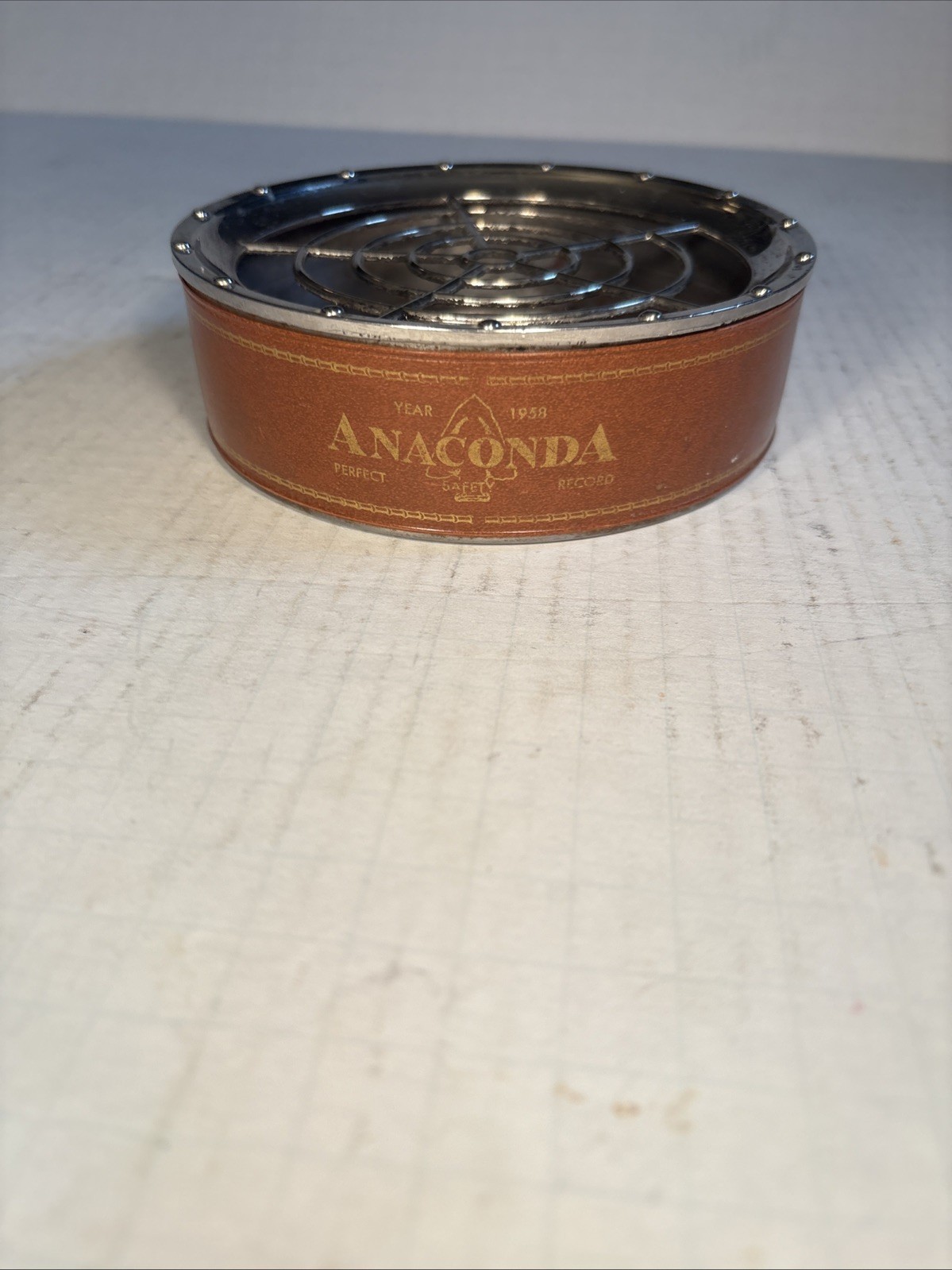 Vintage Anaconda Weed Heights/Yerington Mine NV 1958 Perfect Safety Ashtray