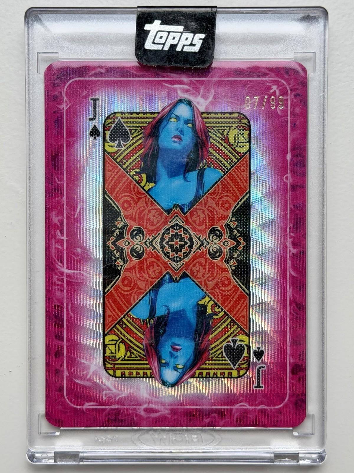 Topps 2025 Mint Marvel Mystique Gambit\'s Deck /99 Encased S-J