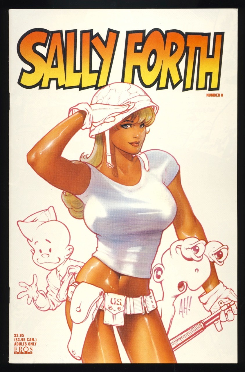 SALLY FORTH #8 1995 ADAM HUGHES Cover WALLY WOOD Story / Art FANTAGRAPHICS
