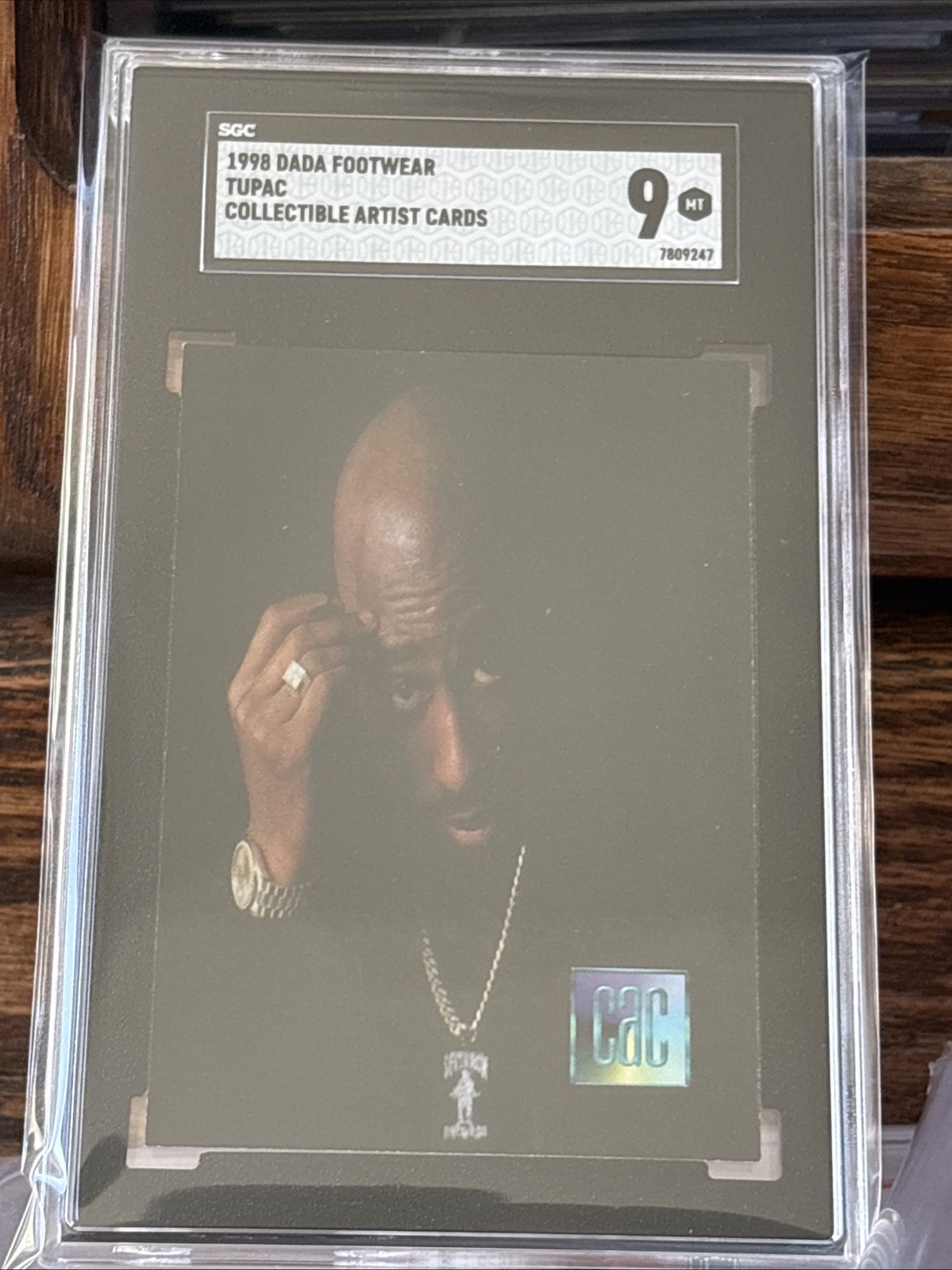 1998 Dada Footwear Tupac Shakur SGC 9 Mint Pop 4 Hip-Hop Grail Makaveli 2Pac