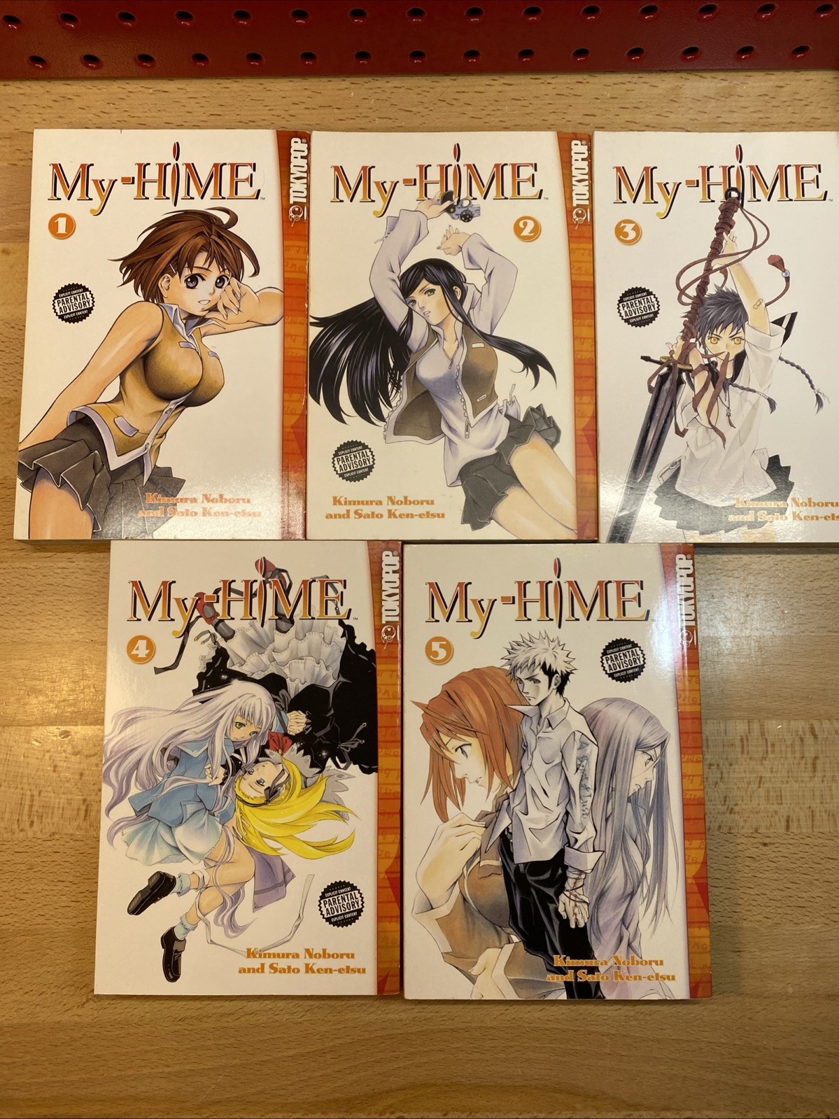My-HiME Manga Vol. 1-5 TokyoPop Complete Series Collection EUC My-HiME Manga Vol. 1-5 TokyoPop Complete Series Collection EUC
