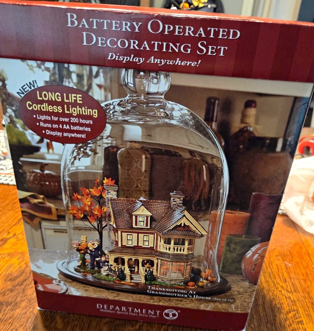 Department 56 Battery Operated Lighted Thanksgiving at Grandma's House